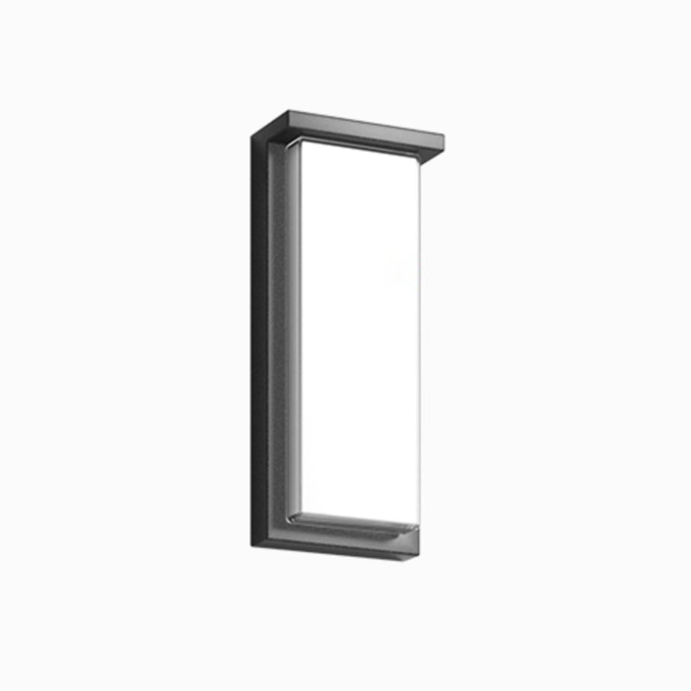 Minimalist Outdoor Wall Light – Black, Solar or Hardwired, Waterproof Design