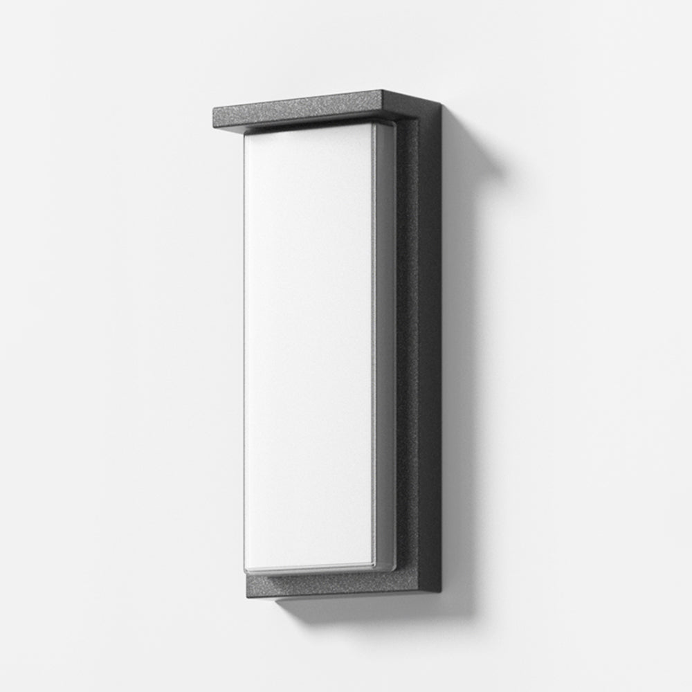 Minimalist Outdoor Wall Light – Black, Solar or Hardwired, Waterproof Design