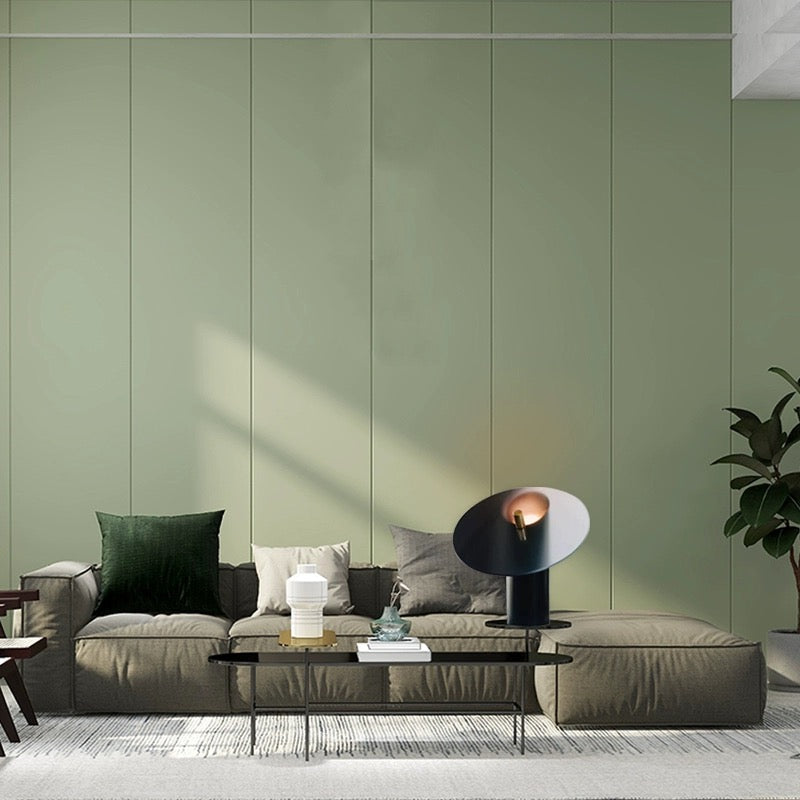 Minimalist Table Lamp featuring Tilted Disc Shade