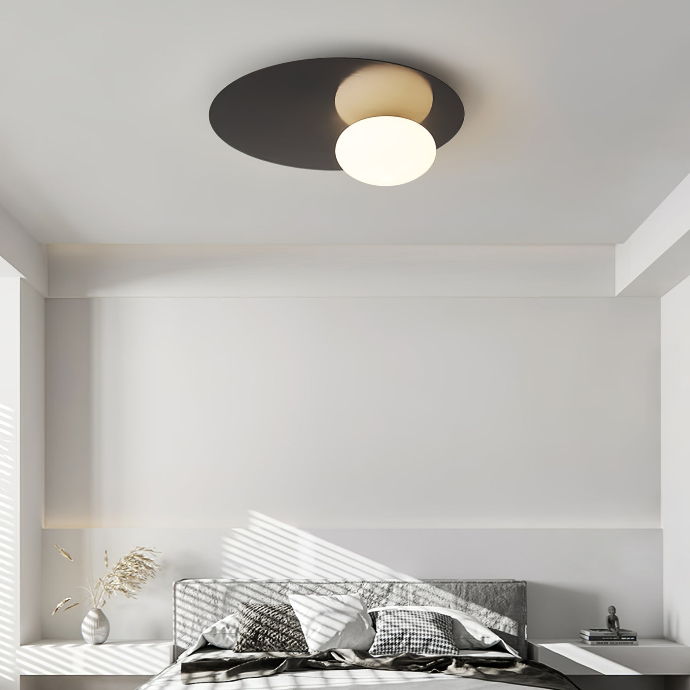 Modern Minimalist Flush Mount Light Oval Dome