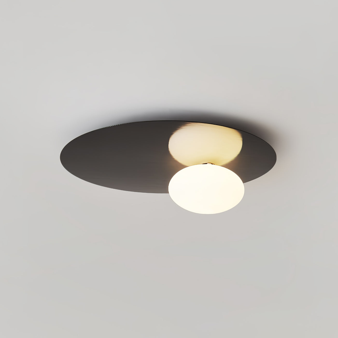 Modern Minimalist Flush Mount Light Oval Dome