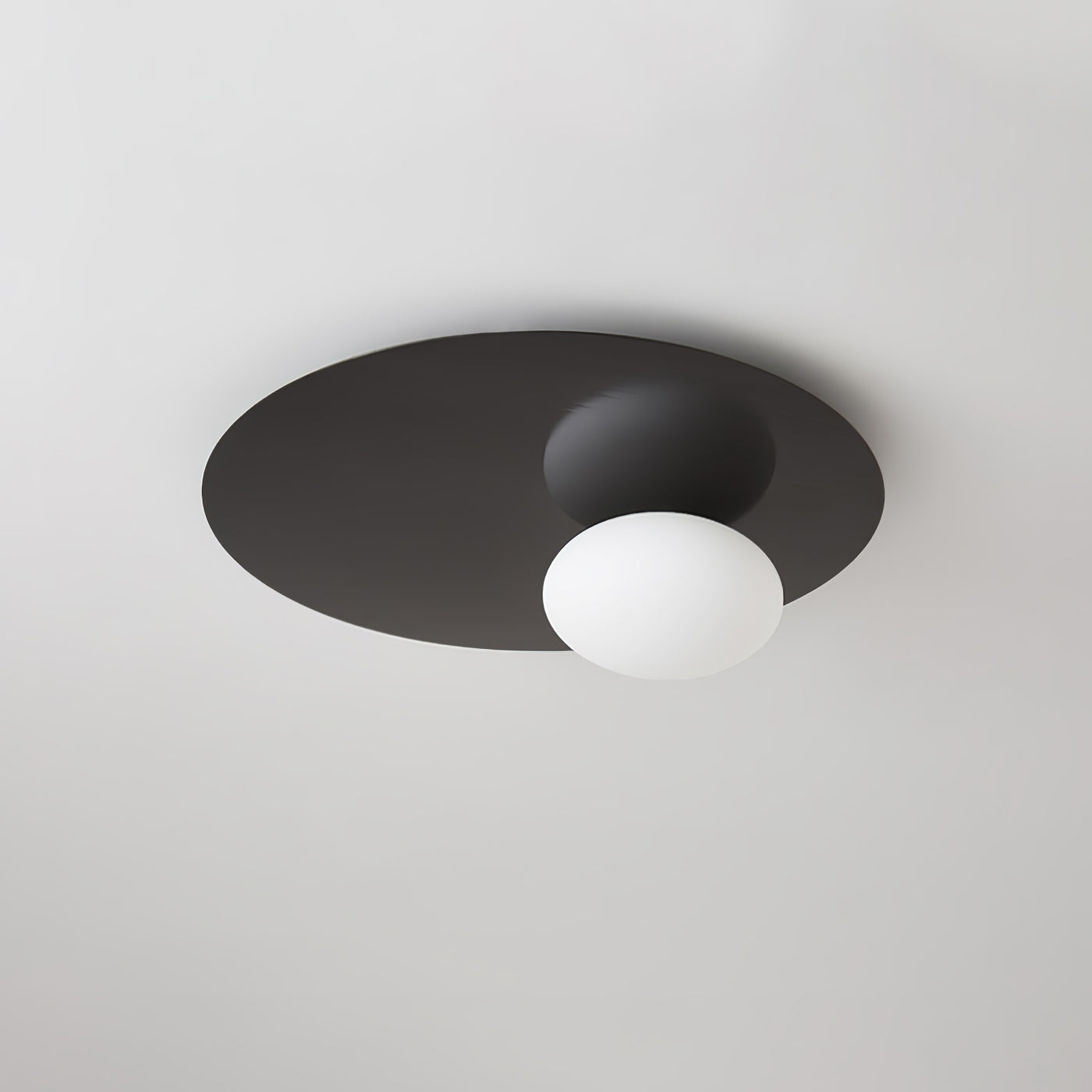 Modern Minimalist Flush Mount Light Oval Dome
