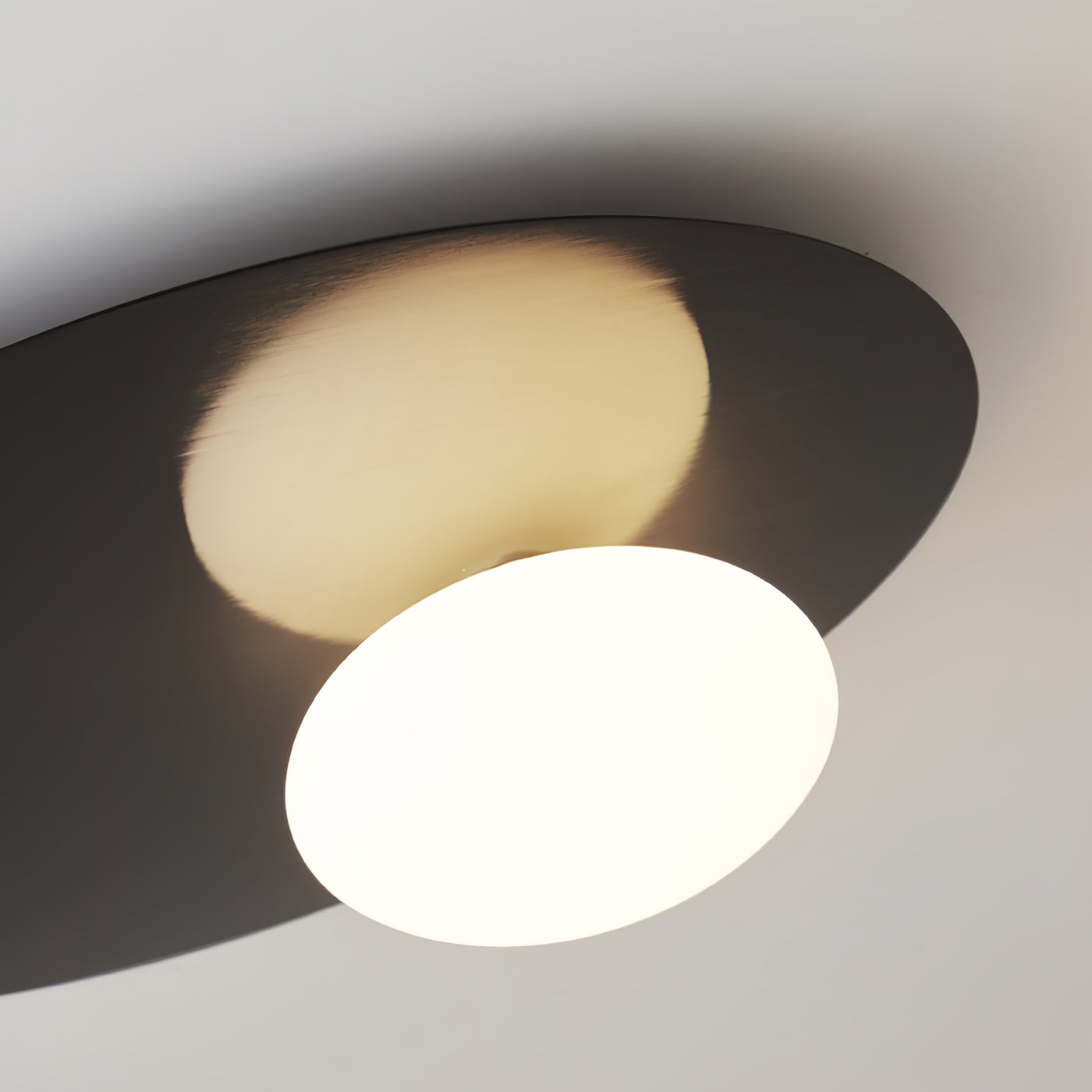 Modern Minimalist Flush Mount Light Oval Dome