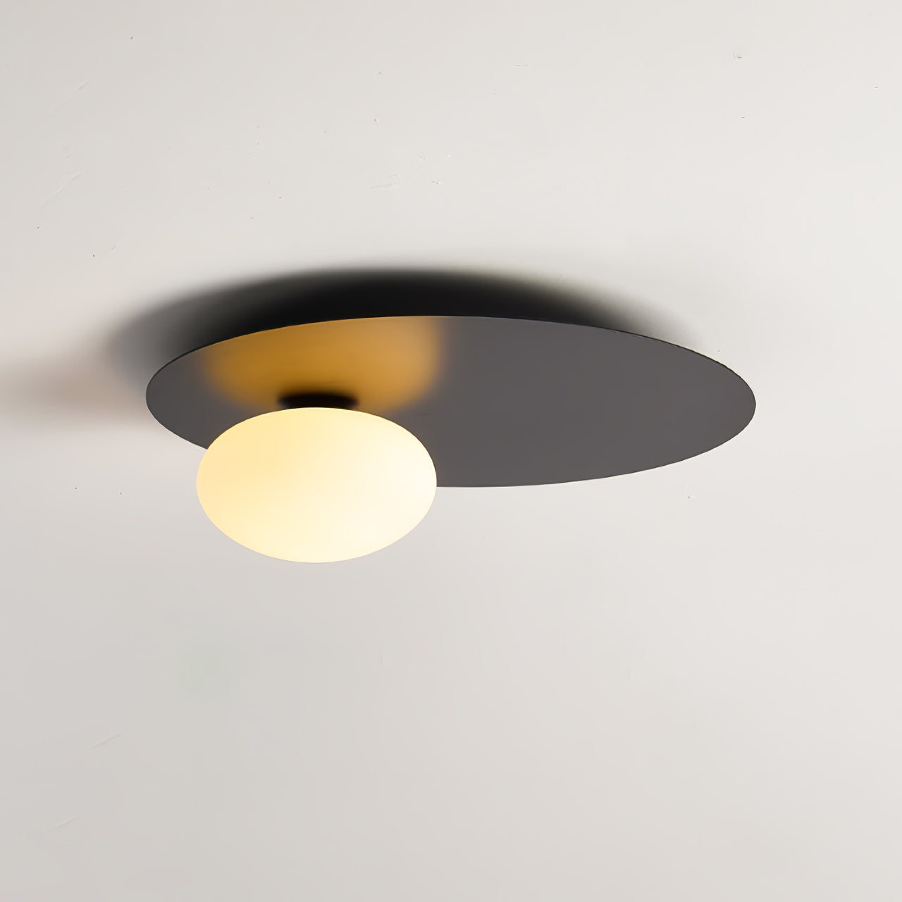 Modern Minimalist Flush Mount Light Oval Dome