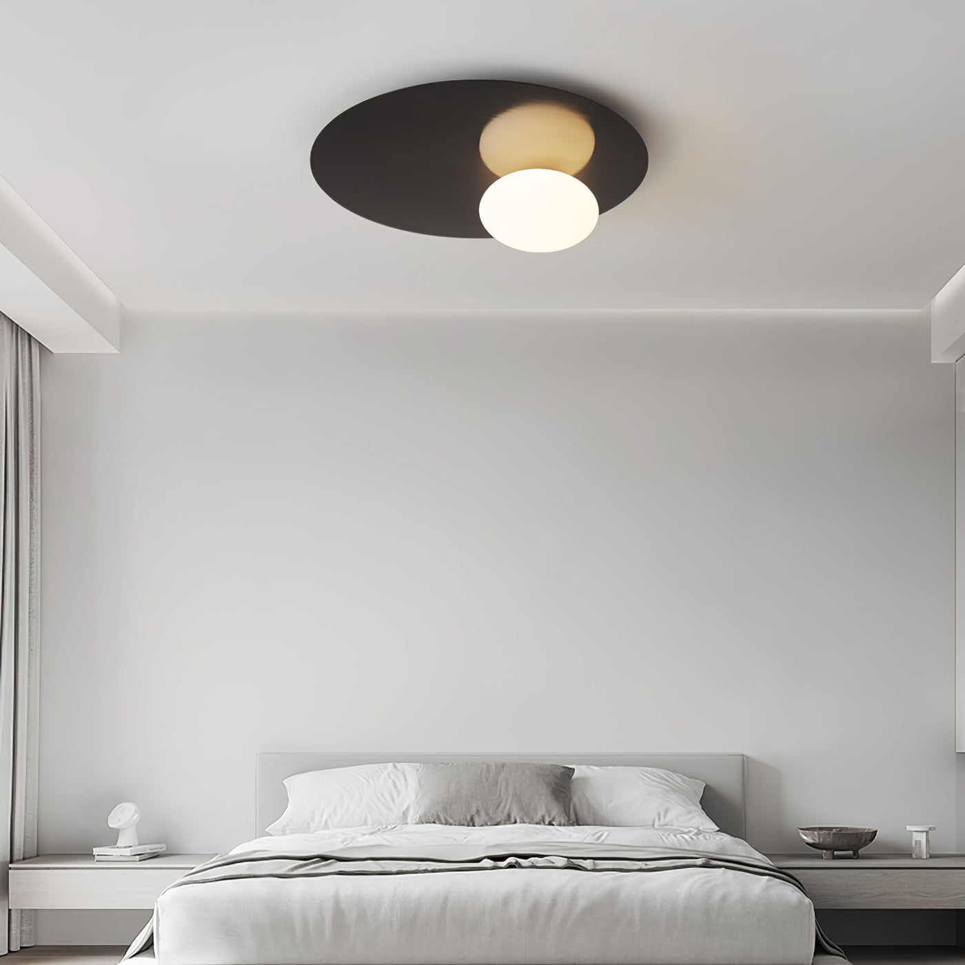Modern Minimalist Flush Mount Light Oval Dome