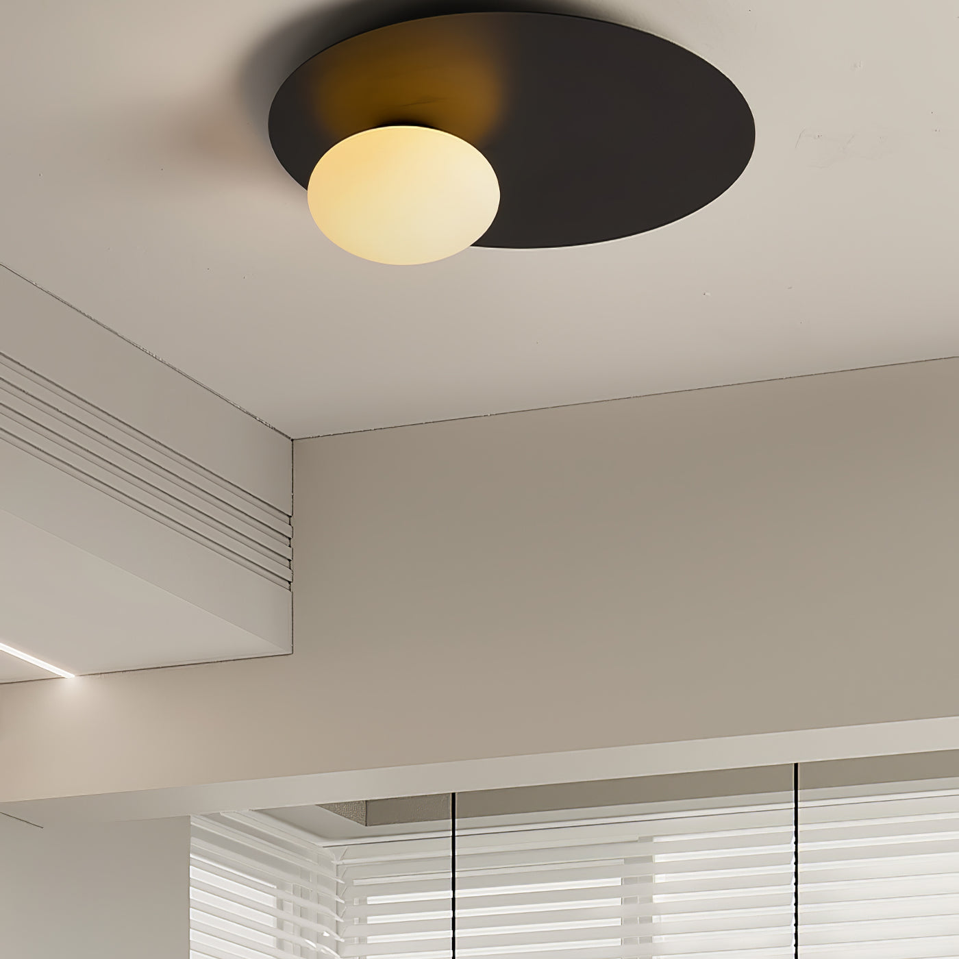 Modern Minimalist Flush Mount Light Oval Dome
