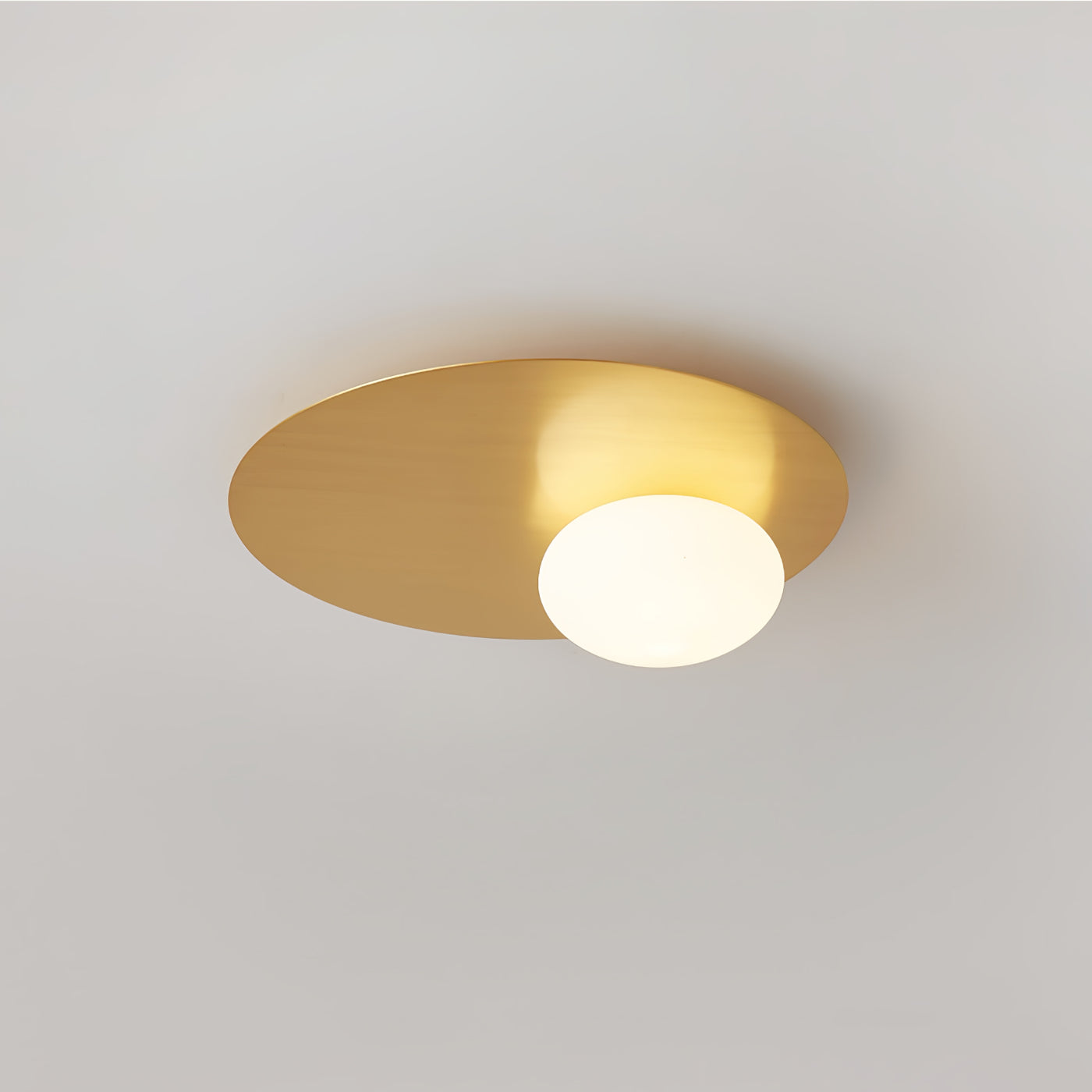 Modern Minimalist Flush Mount Light Oval Dome