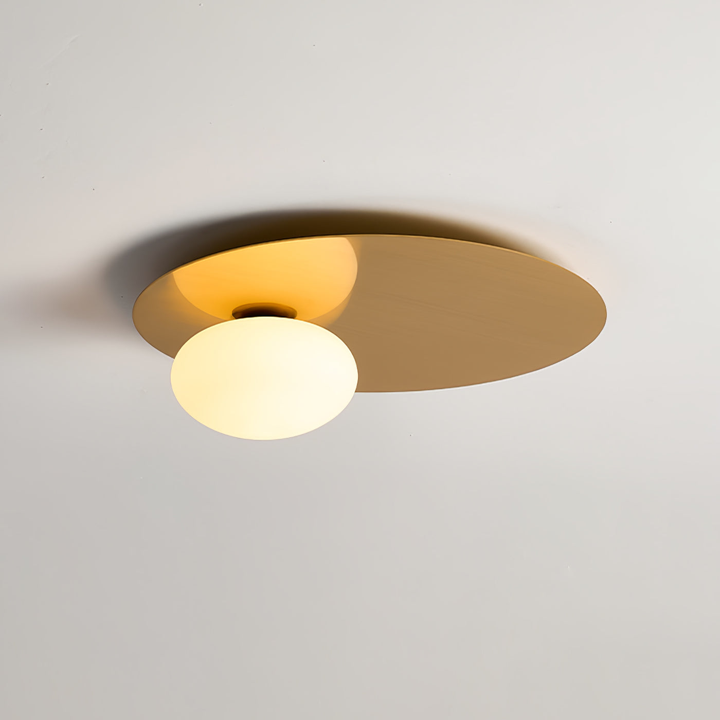 Modern Minimalist Flush Mount Light Oval Dome