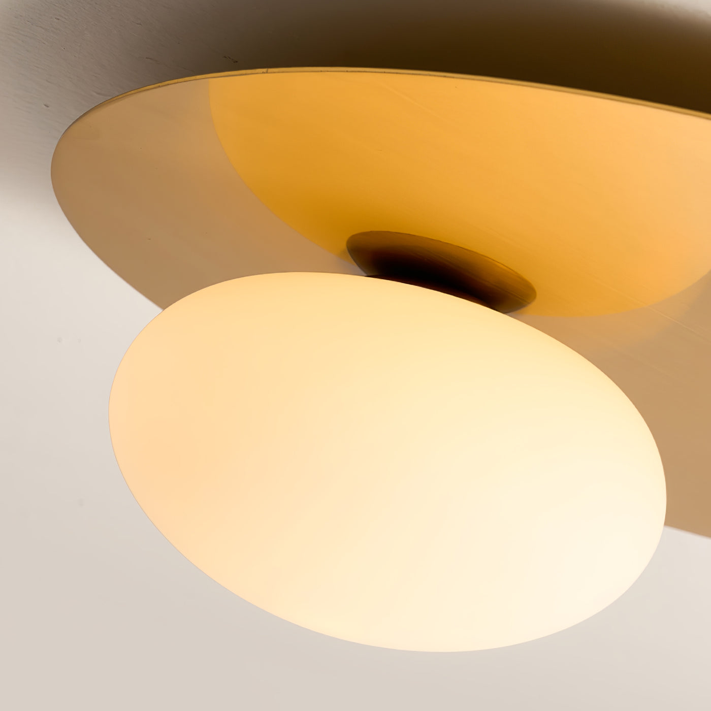 Modern Minimalist Flush Mount Light Oval Dome