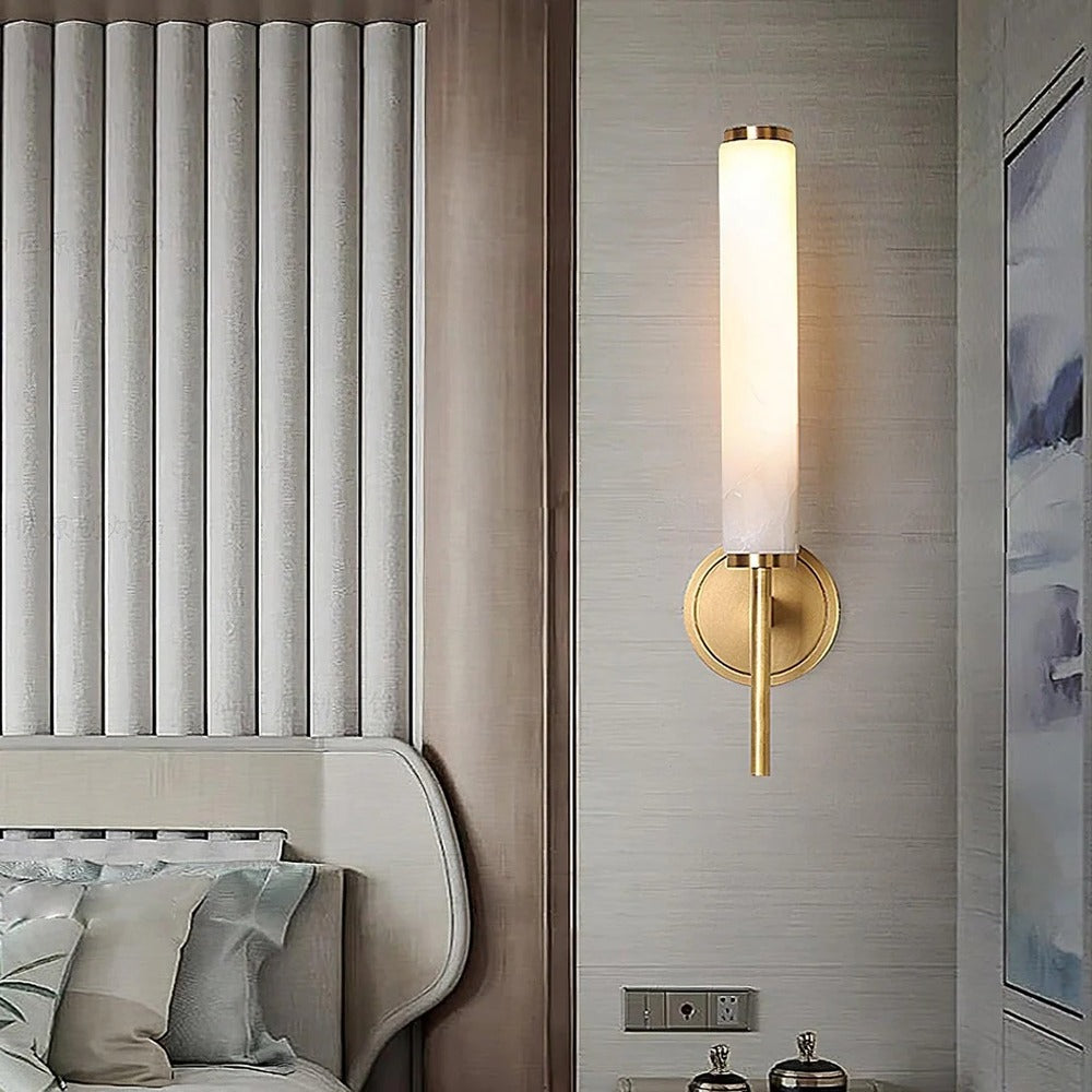 Modern Minimalist Wall Sconce with Cylindrical Shade