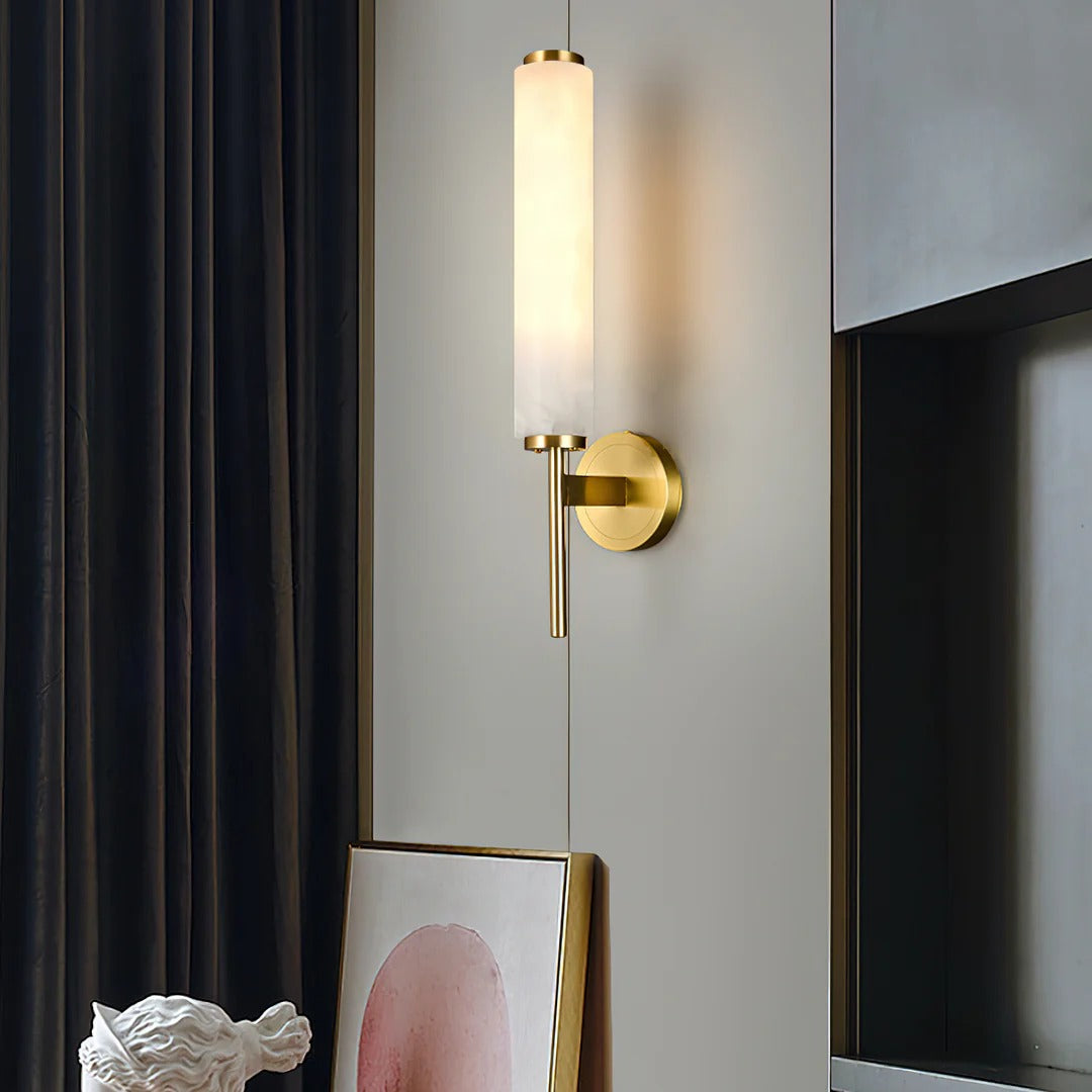 Modern Minimalist Wall Sconce with Cylindrical Shade