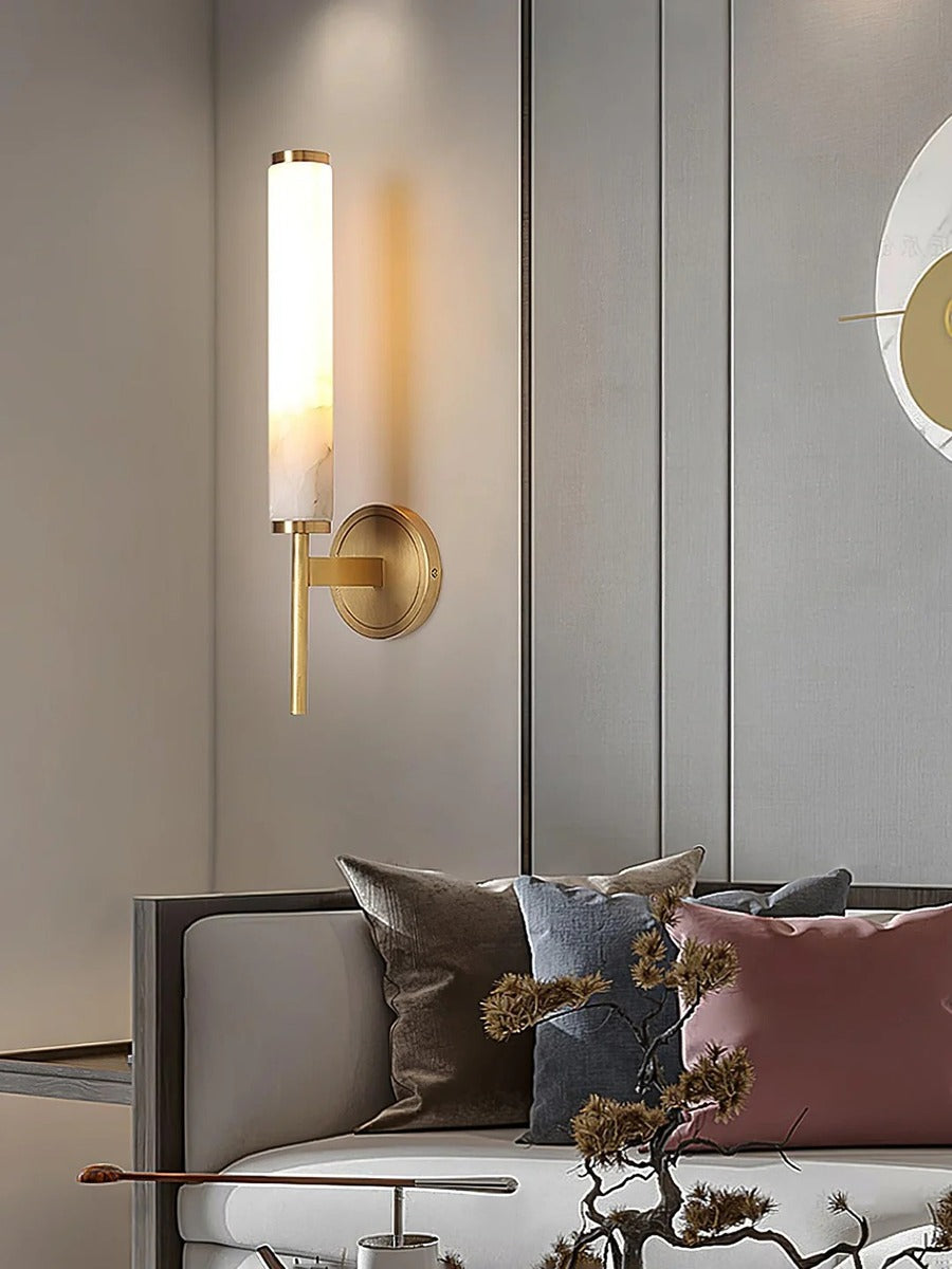Modern Minimalist Wall Sconce with Cylindrical Shade