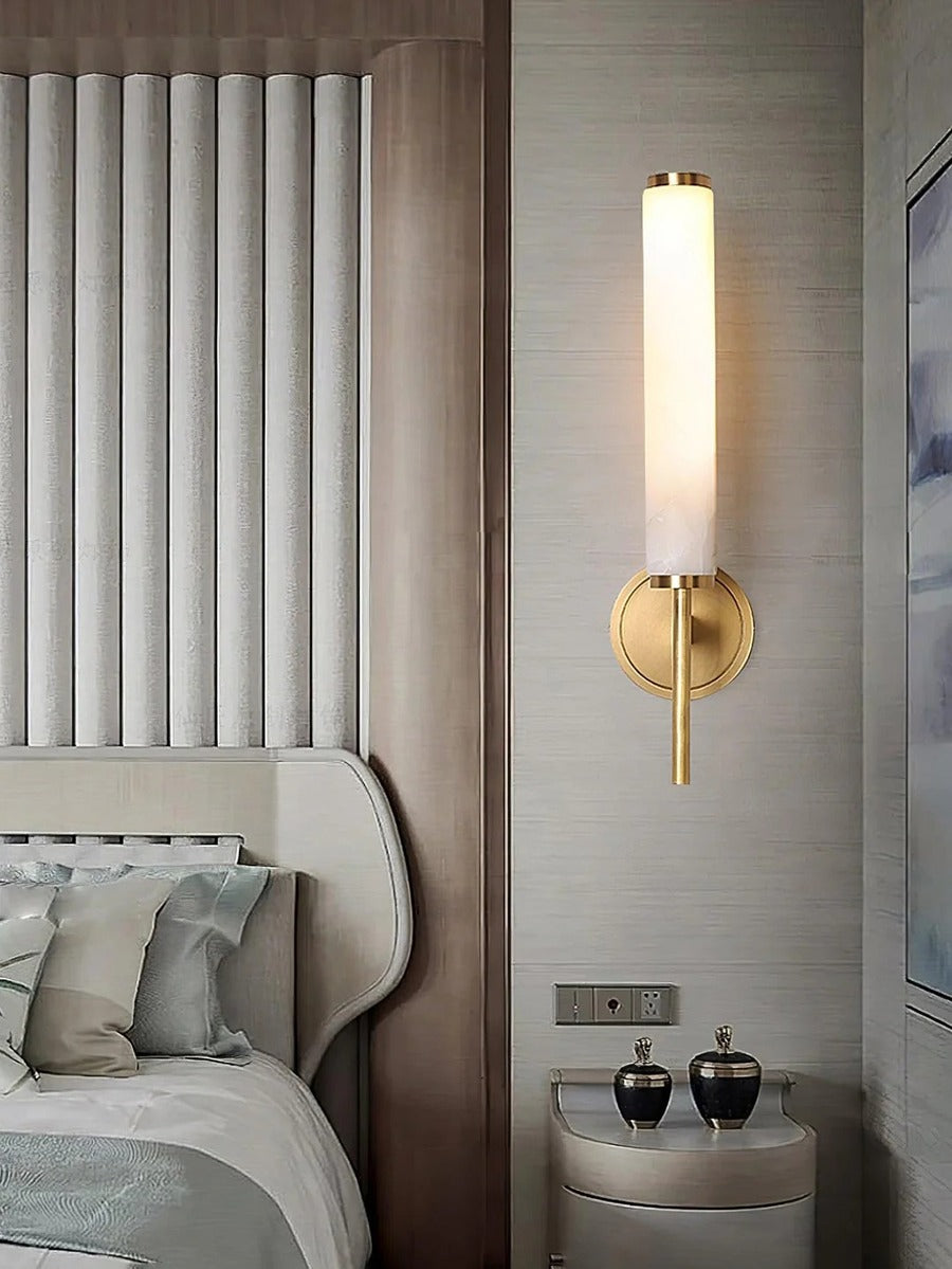 Modern Minimalist Wall Sconce with Cylindrical Shade