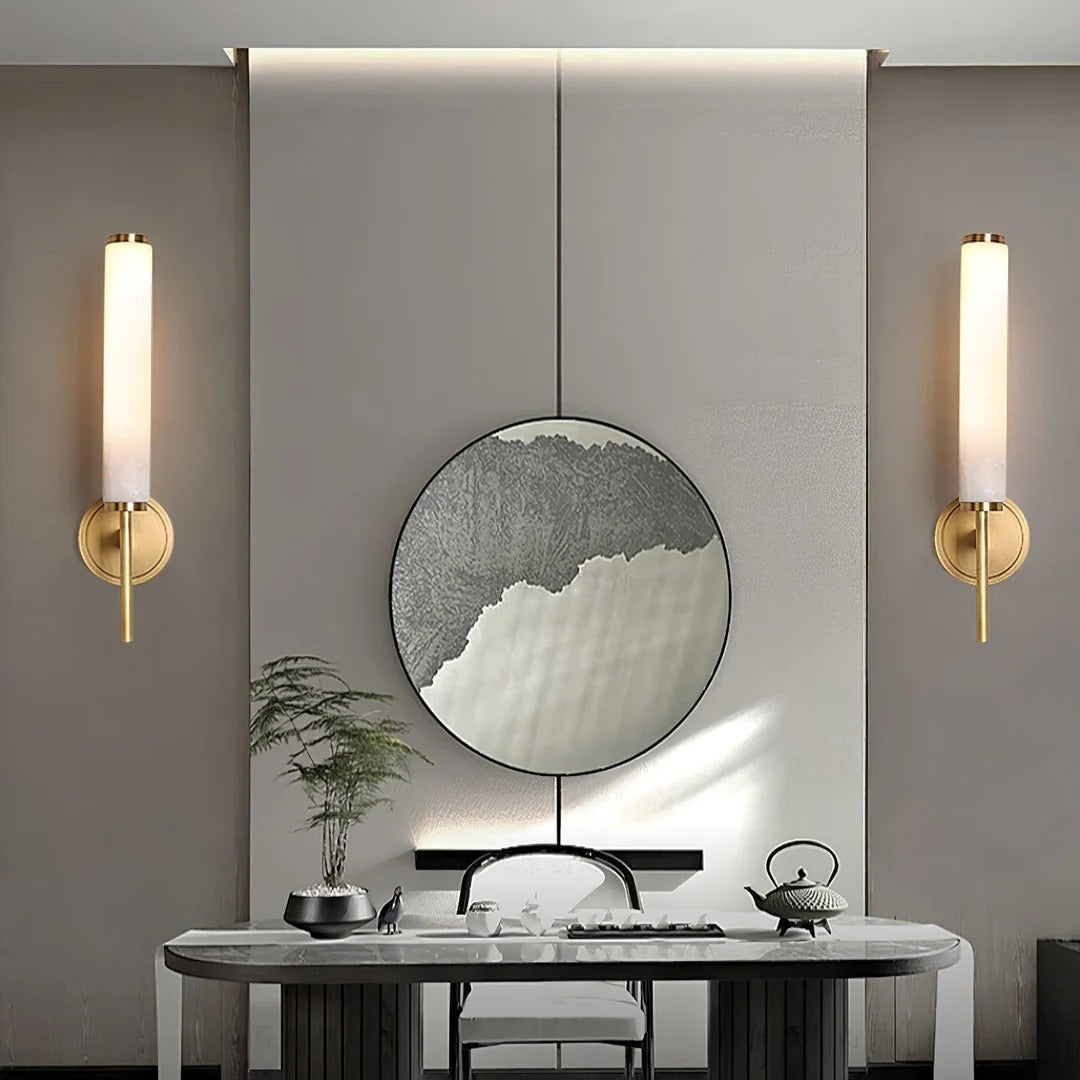 Modern Minimalist Wall Sconce with Cylindrical Shade