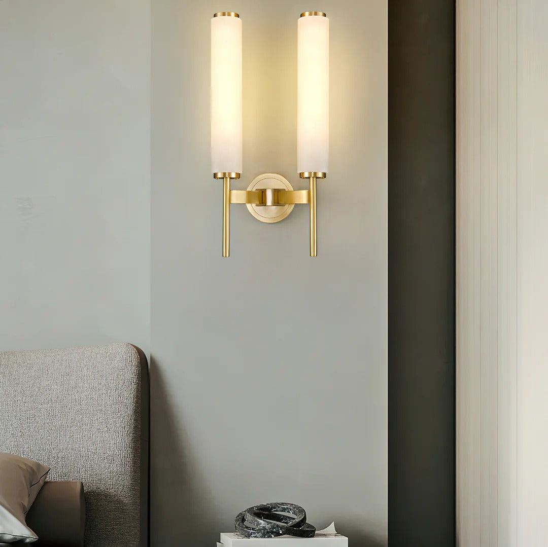 Modern Minimalist Wall Sconce with Cylindrical Shade