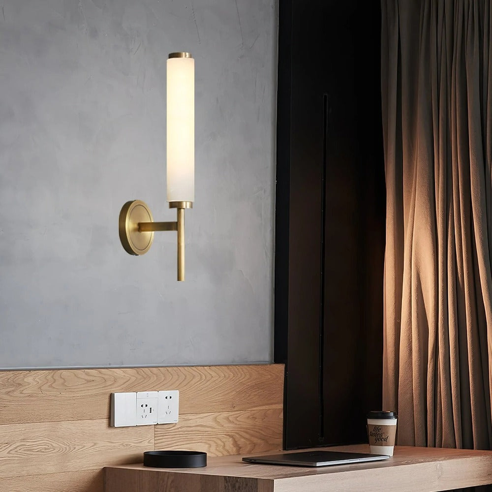 Modern Minimalist Wall Sconce with Cylindrical Shade