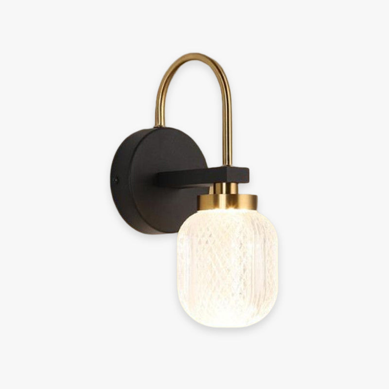 Modern Wall Sconce with Cylindrical Integrated LED