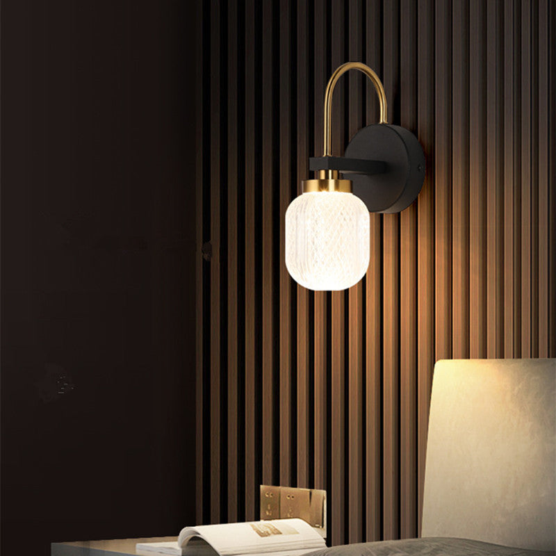 Modern Wall Sconce with Cylindrical Integrated LED