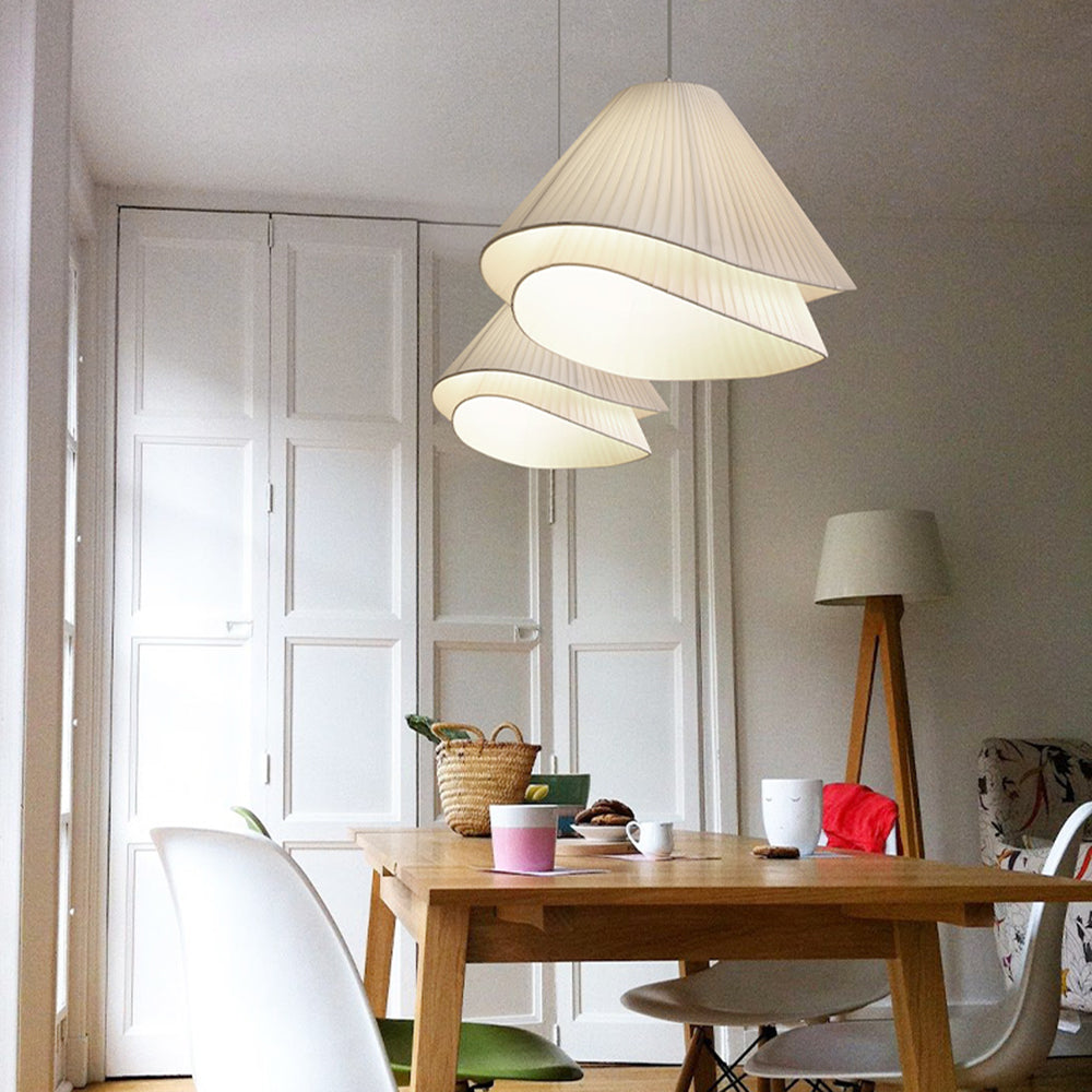 Scandinavian Dual-Layer Conical Pendant Light