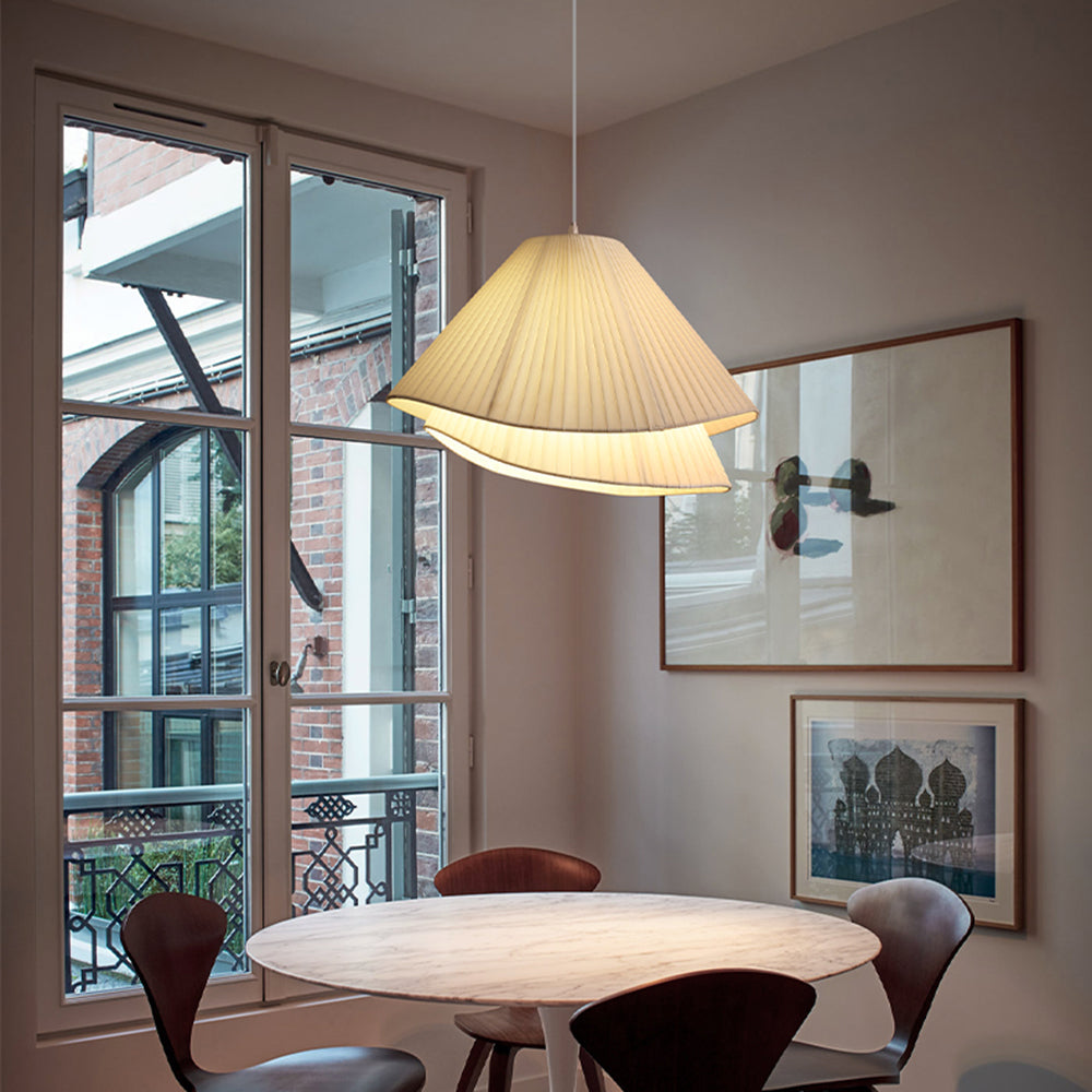 Scandinavian Dual-Layer Conical Pendant Light