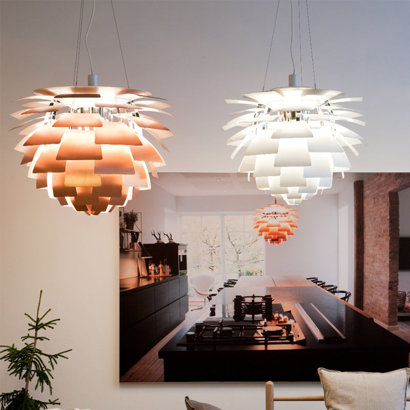Modern Chandelier with Layered Spherical Design