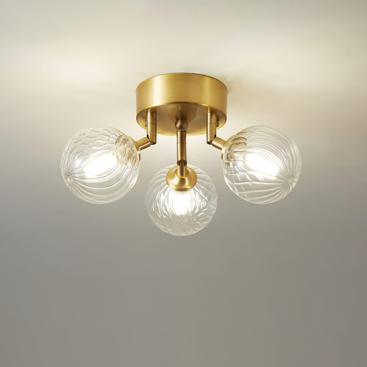 Semi-Flush Mount Art Deco Spherical Light Cluster