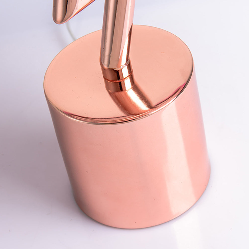 Retro Table Lamp with Mushroom Zigzag Support