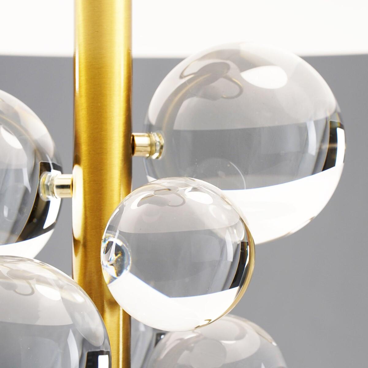 Geometric Hemispherical Dome Table Lamp – Art Deco