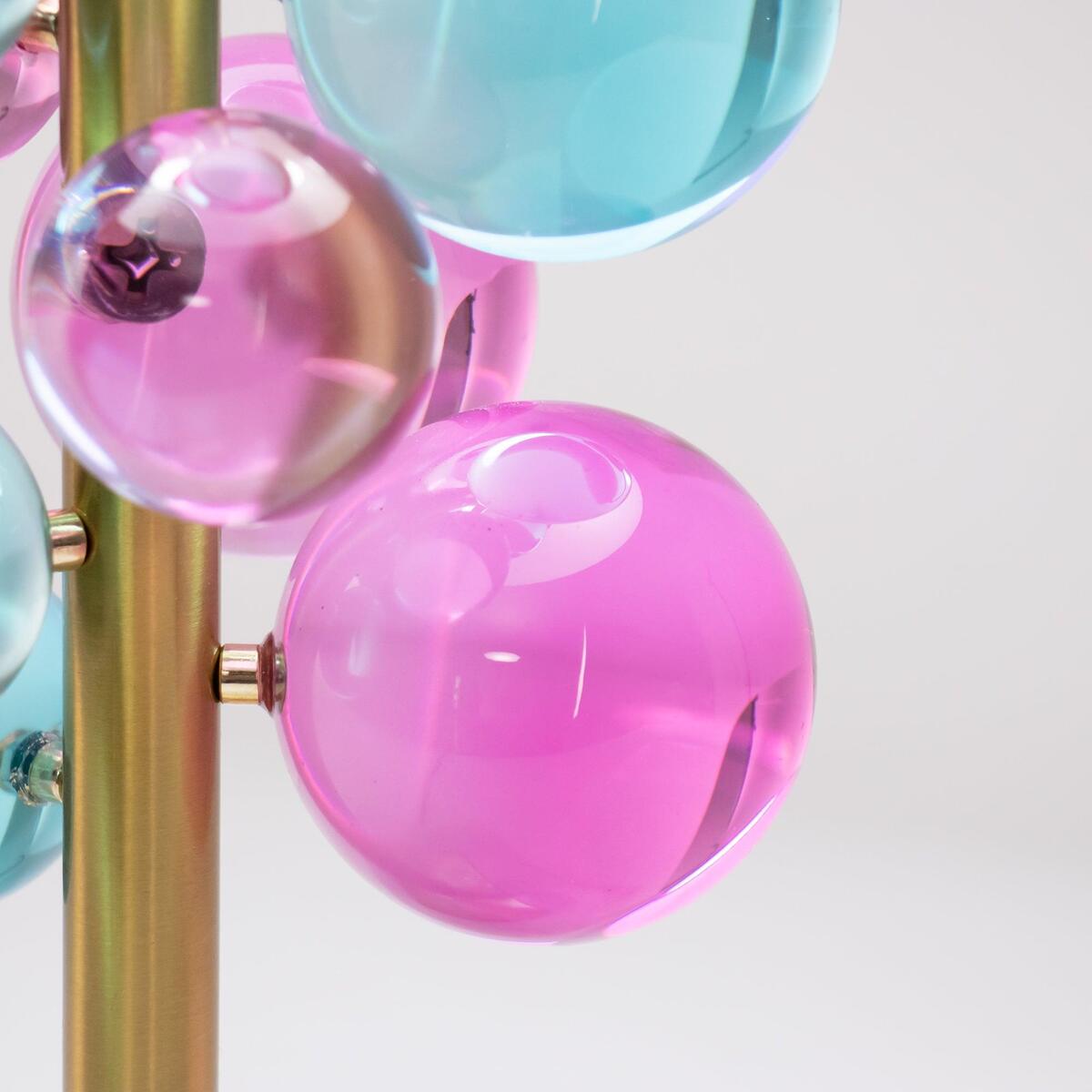 Geometric Hemispherical Dome Table Lamp – Art Deco