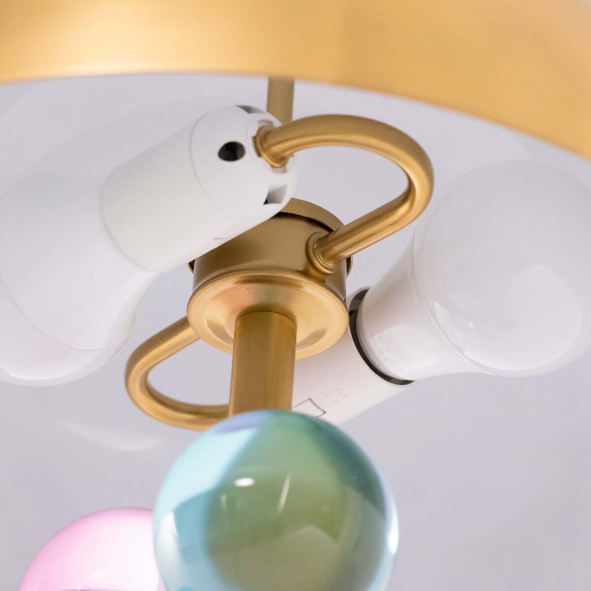 Geometric Hemispherical Dome Table Lamp – Art Deco