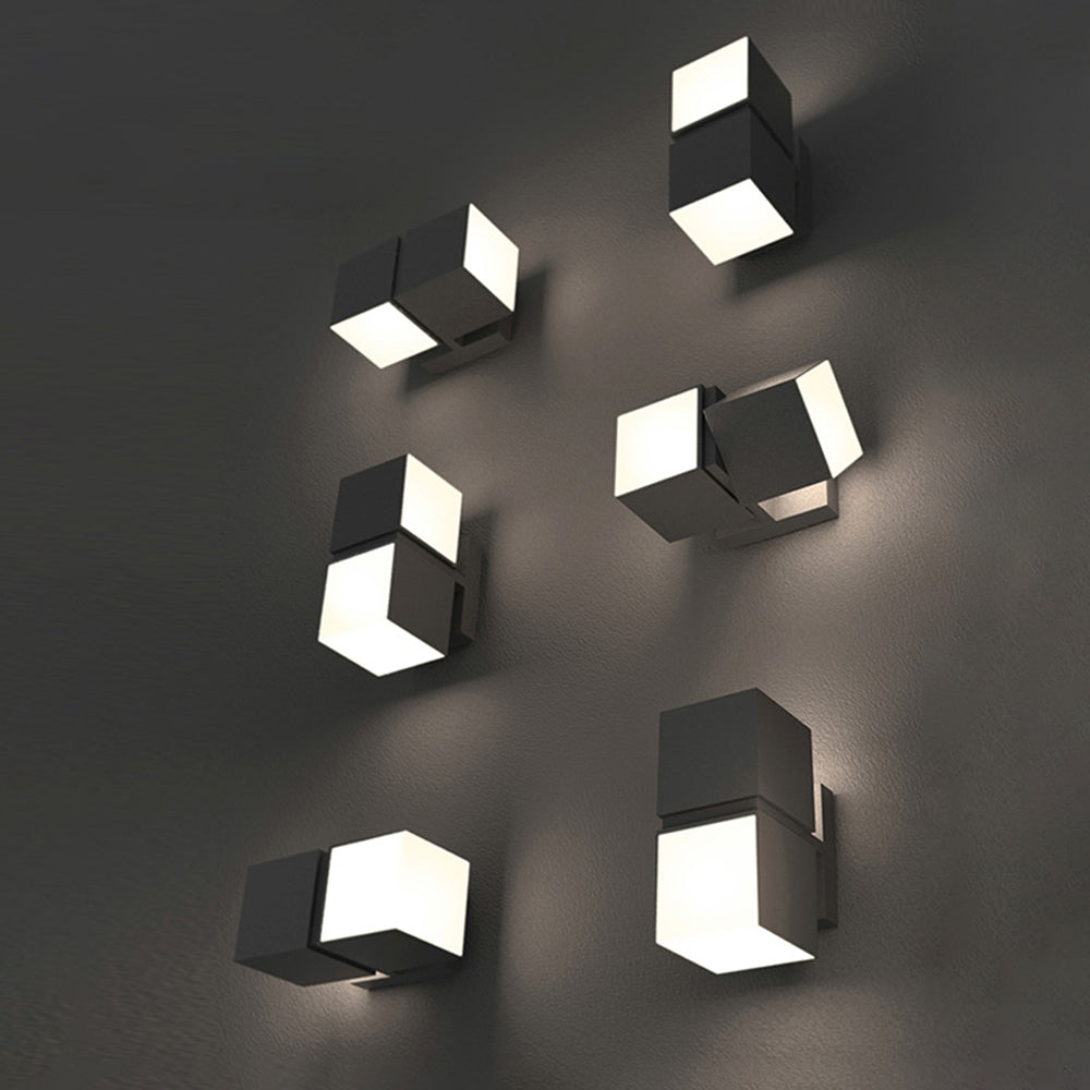 Modern Geometric Outdoor Wall Lamp – Black, Multiple Styles, Waterproof