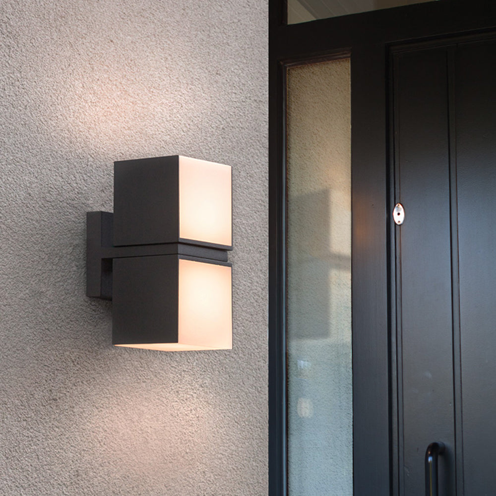 Modern Geometric Outdoor Wall Lamp – Black, Multiple Styles, Waterproof