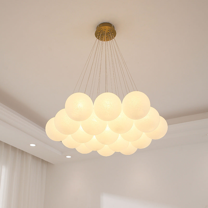 Scandinavian Chandelier with Spherical Elements