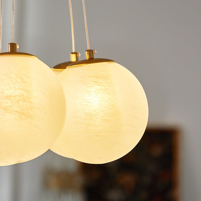 Scandinavian Chandelier with Spherical Elements