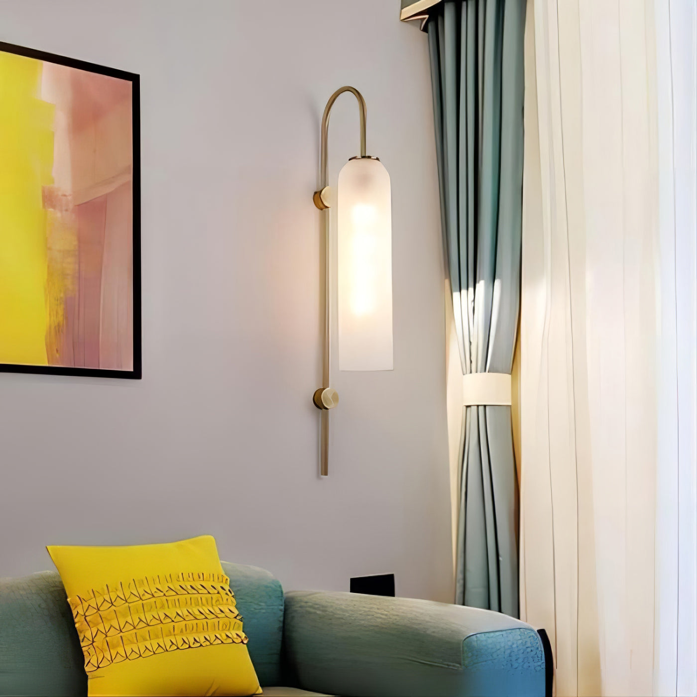 Modern Minimalist Wall Sconce – Cylindrical Glass