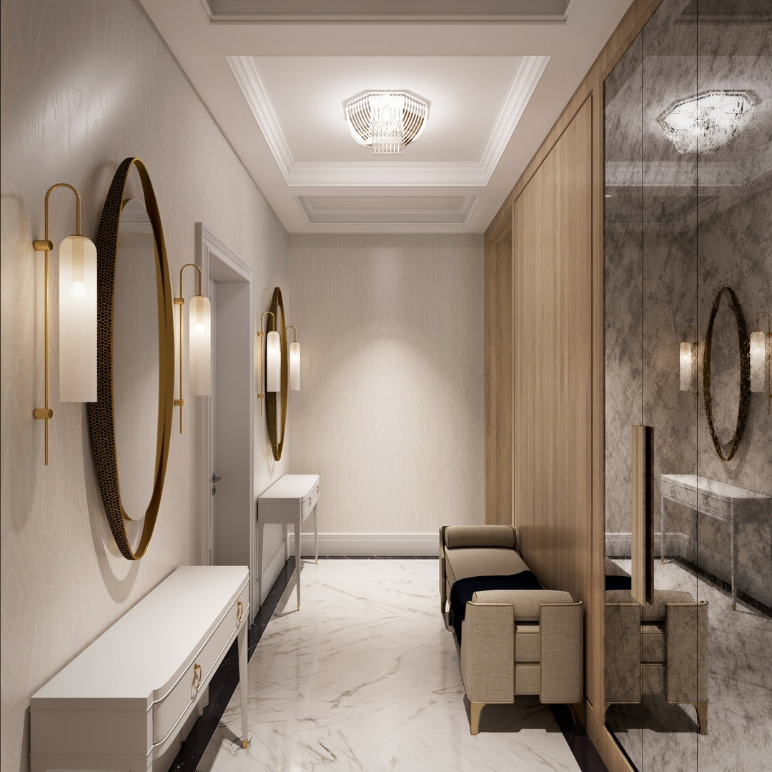 Modern Minimalist Wall Sconce – Cylindrical Glass