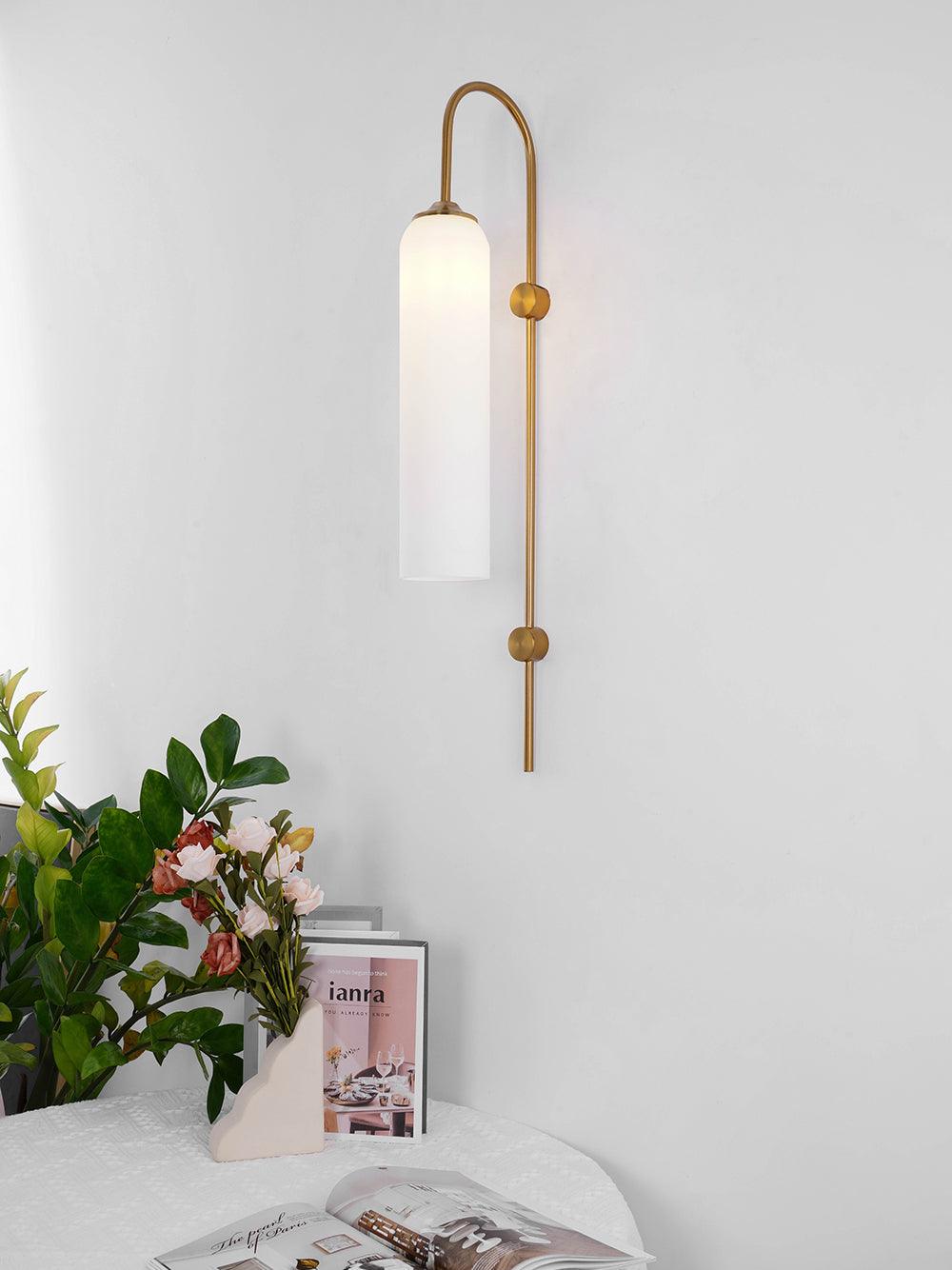 Modern Minimalist Wall Sconce – Cylindrical Glass