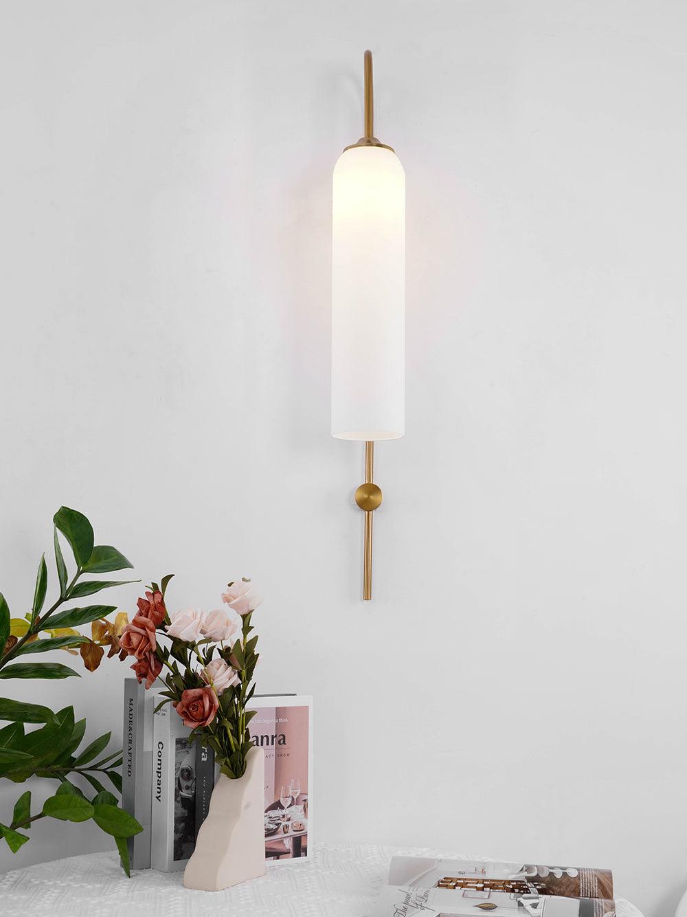 Modern Minimalist Wall Sconce – Cylindrical Glass