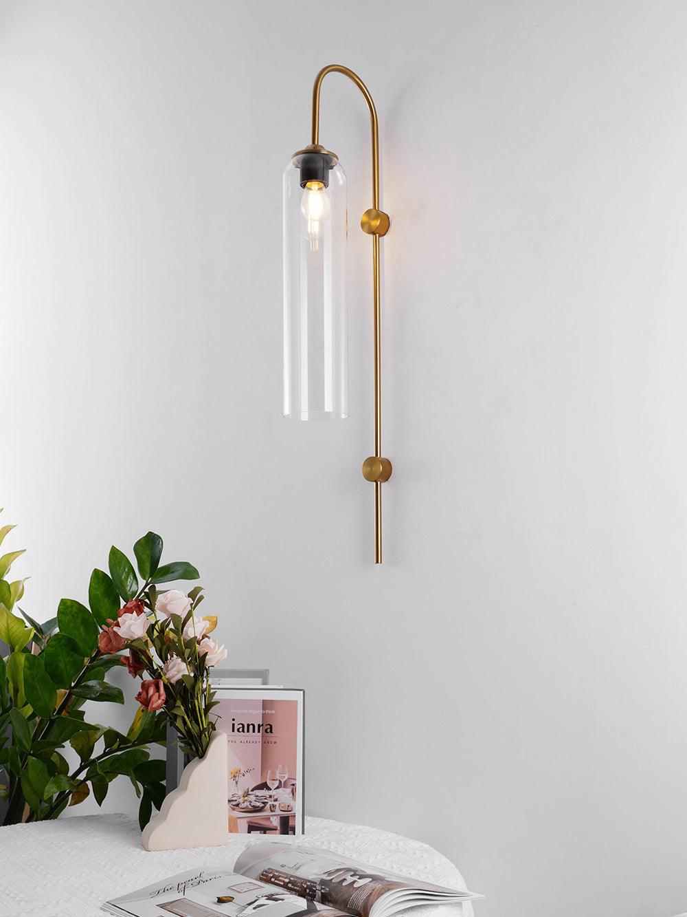 Modern Minimalist Wall Sconce – Cylindrical Glass