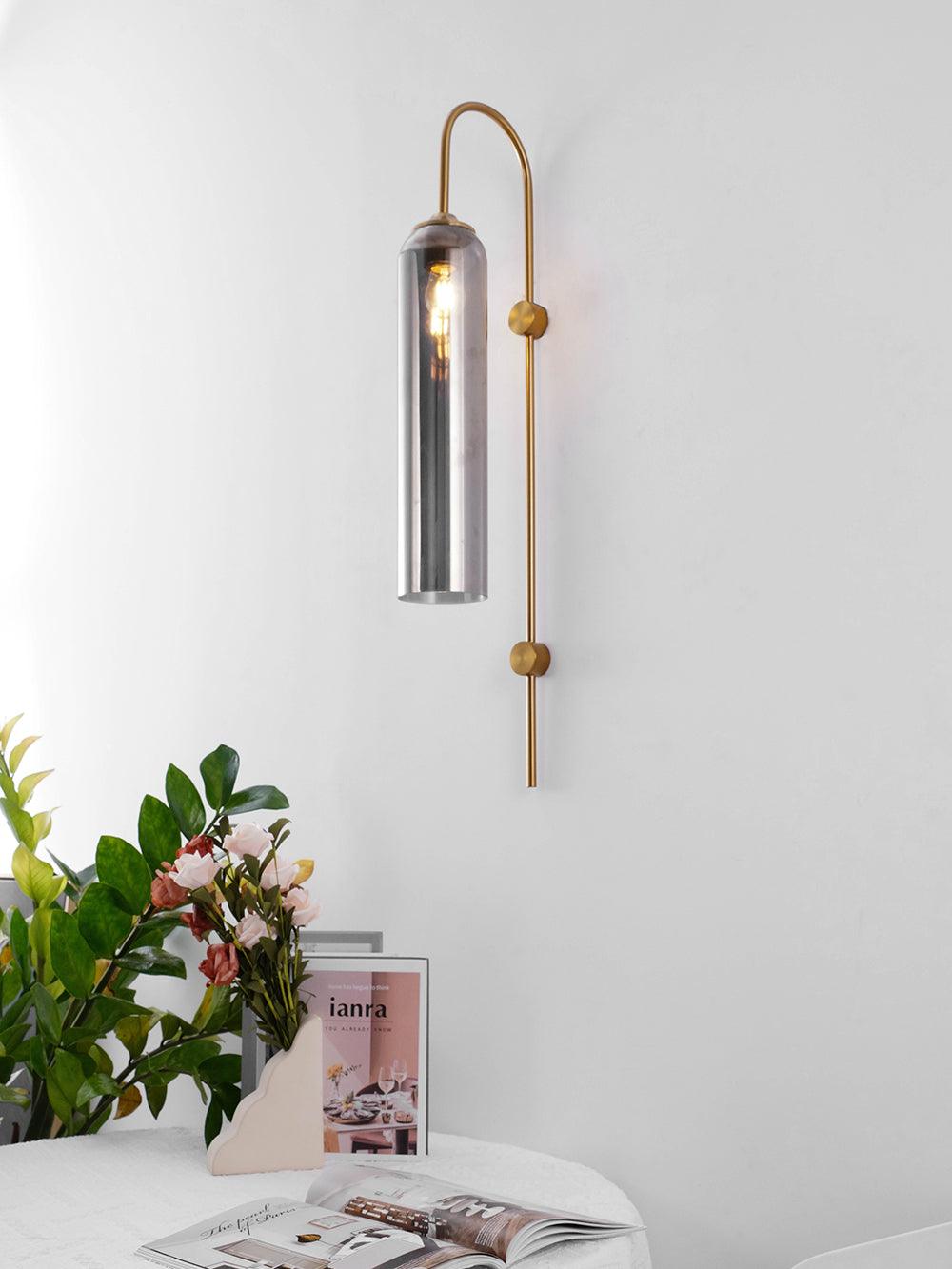 Modern Minimalist Wall Sconce – Cylindrical Glass