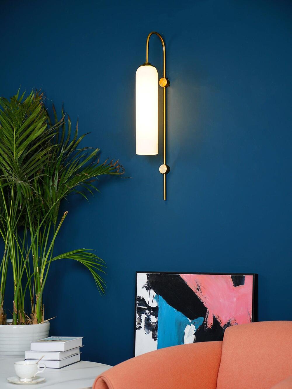 Modern Minimalist Wall Sconce – Cylindrical Glass