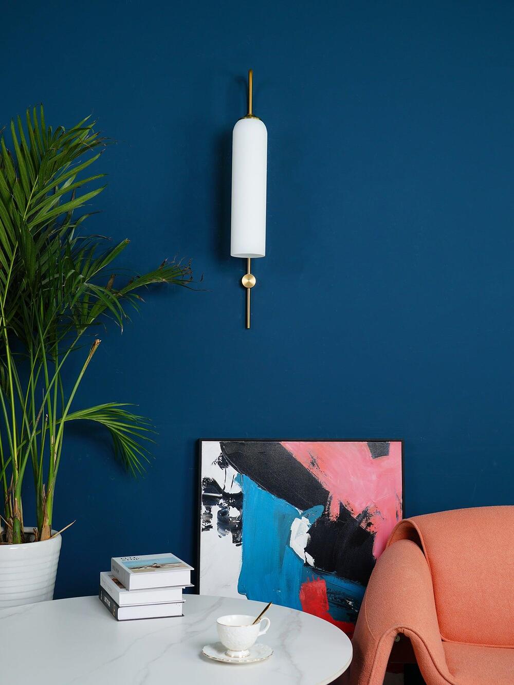 Modern Minimalist Wall Sconce – Cylindrical Glass