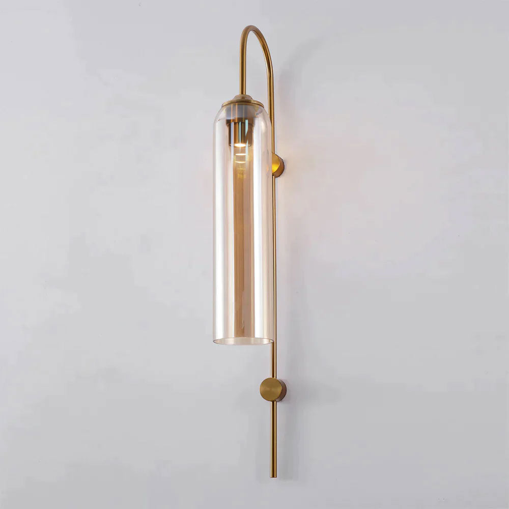 Modern Minimalist Wall Sconce – Cylindrical Glass