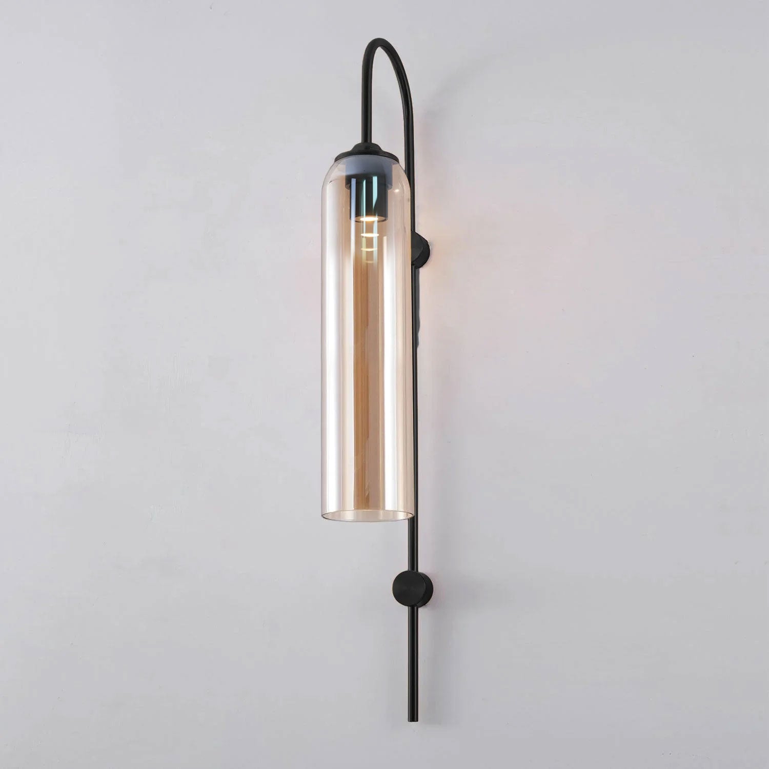 Modern Minimalist Wall Sconce – Cylindrical Glass
