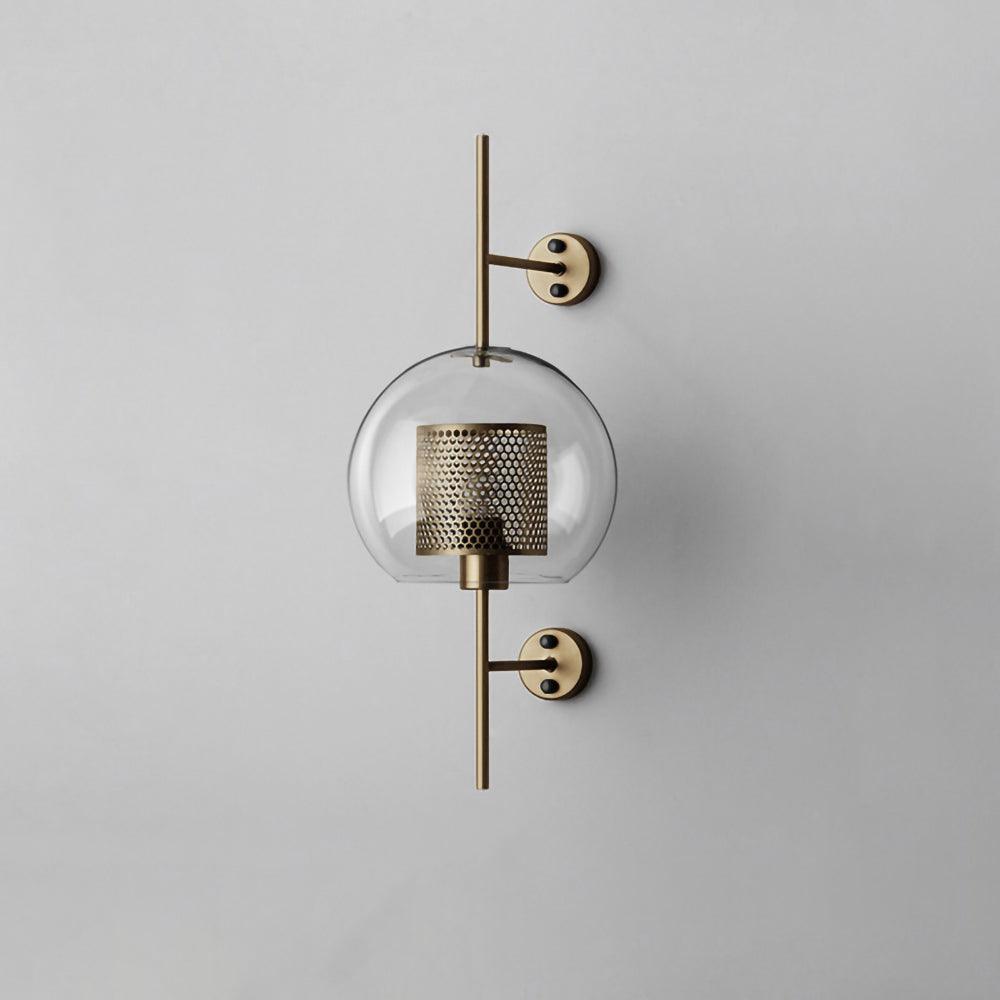 Industrial Cylindrical Wall Sconce with Round Diffuser