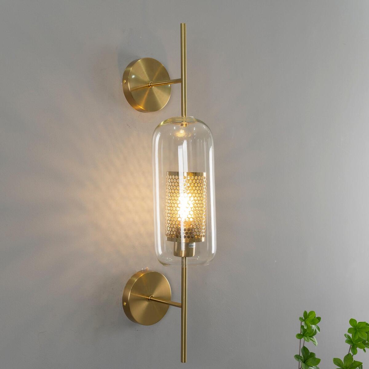 Industrial Cylindrical Wall Sconce with Round Diffuser
