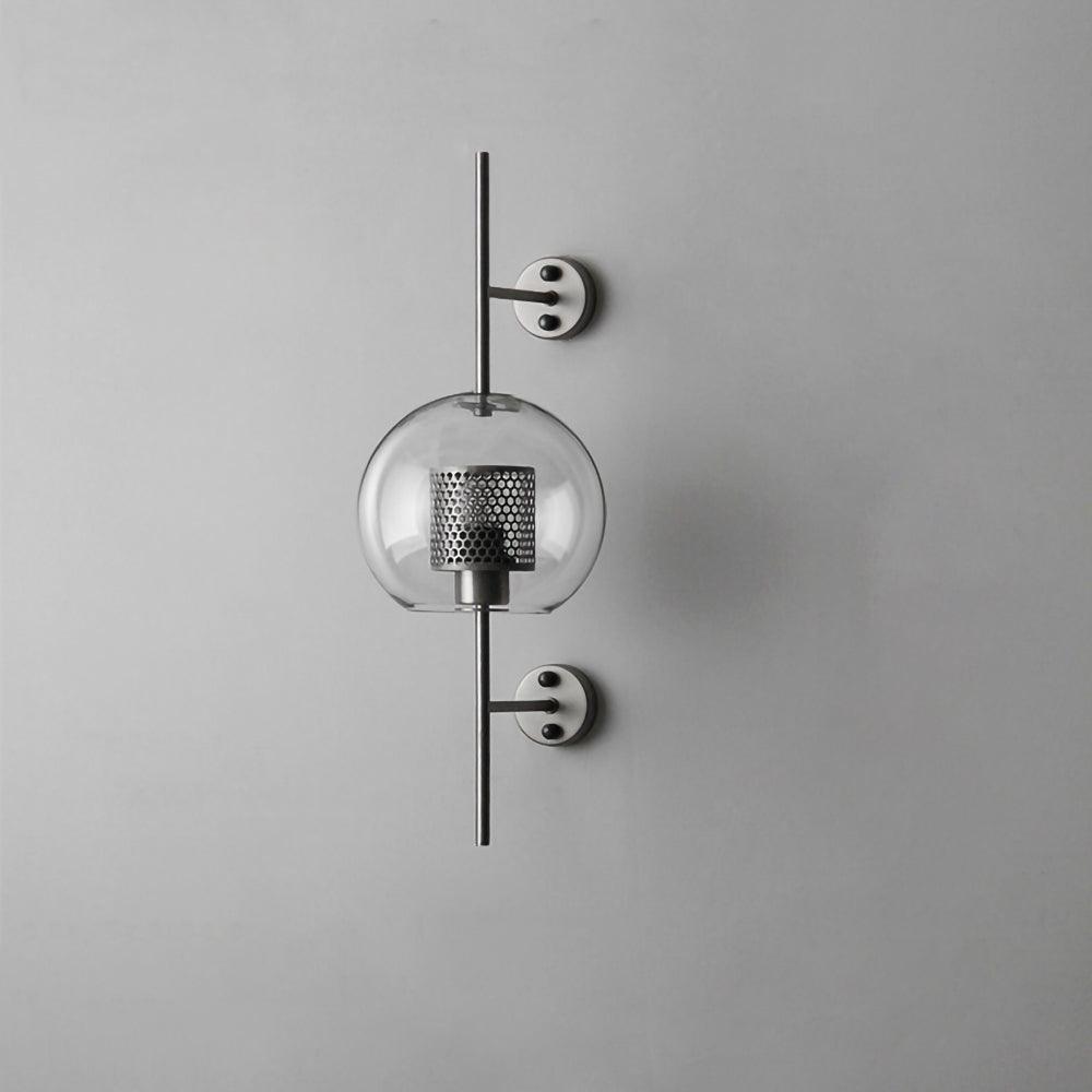 Industrial Cylindrical Wall Sconce with Round Diffuser