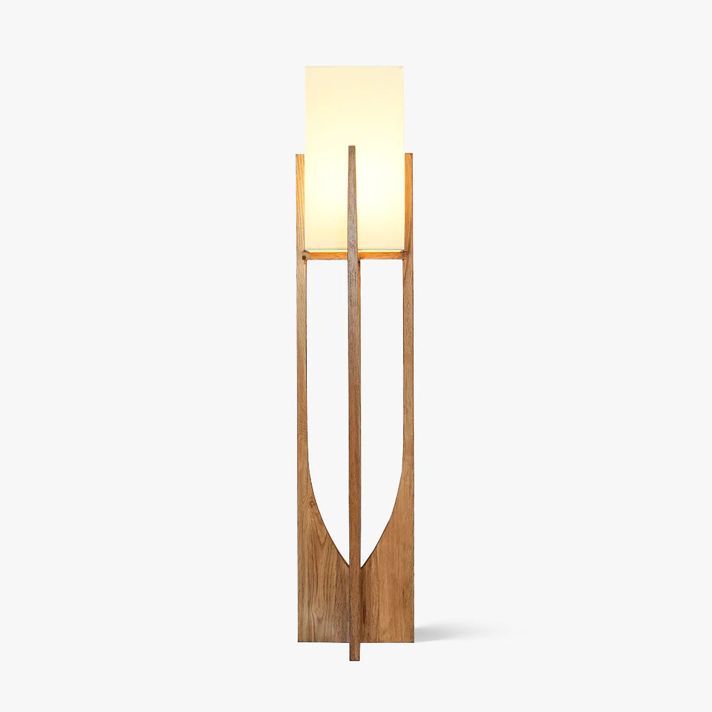 Mid-Century Modern Floor Lamp with U-Shaped Base