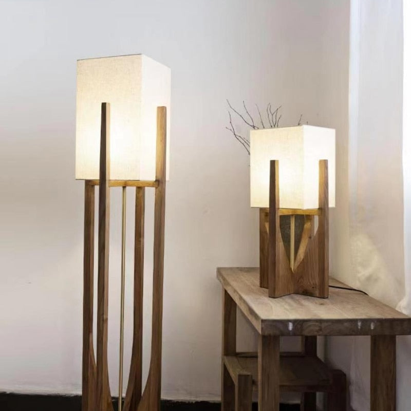 Mid-Century Modern Floor Lamp with U-Shaped Base