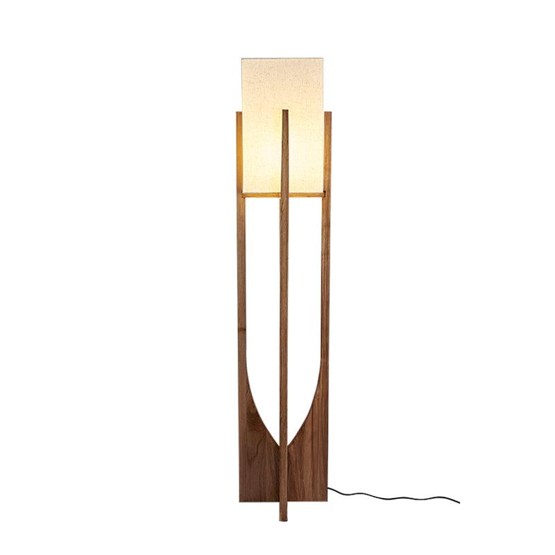 Mid-Century Modern Floor Lamp with U-Shaped Base